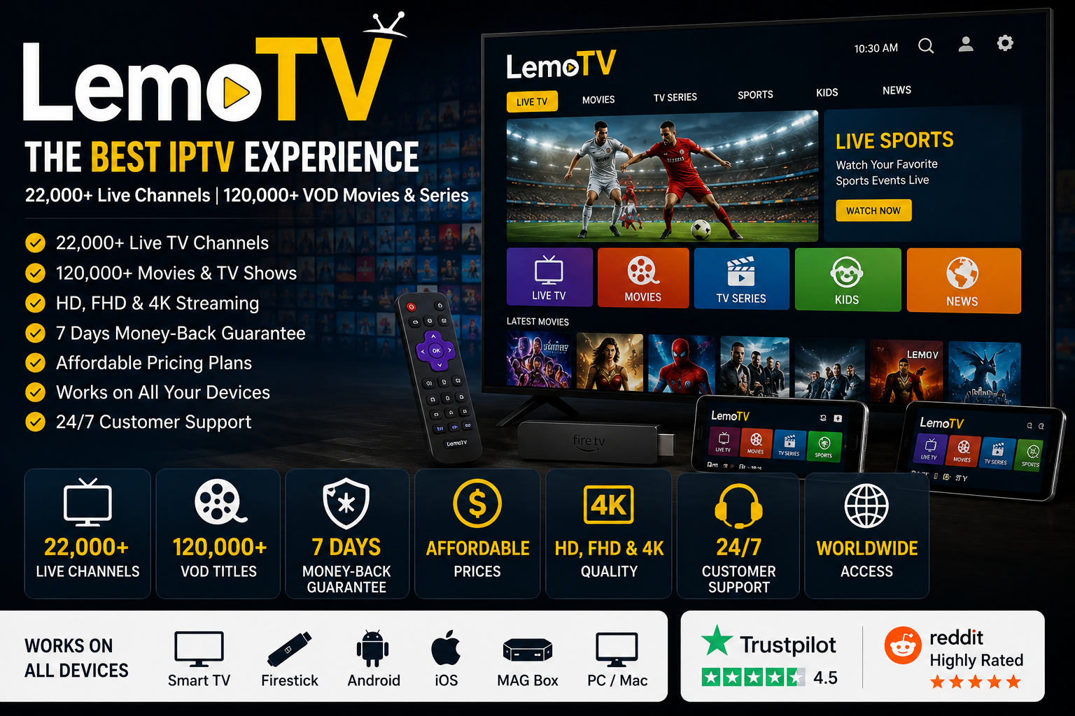 Best IPTV: Why LemoTV Is the Best IPTV Service in 2026